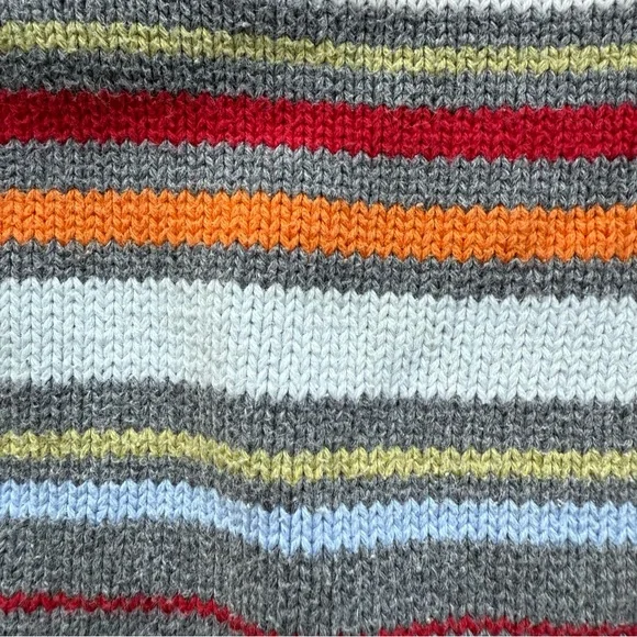 Hanna Andersson Gray + Multi Striped Sweater - Picture 6 of 8